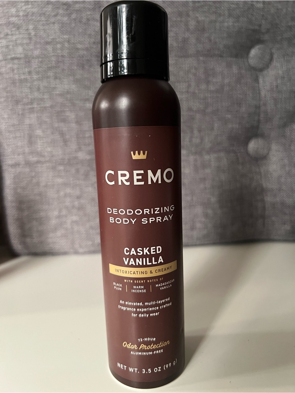 Cremo Vanilla Deodorizing Body Spray - Brown